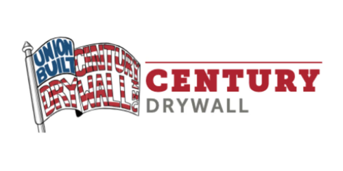 Century Drywall logo featuring a flag with the words 